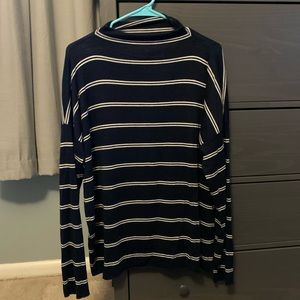 Lucky Brand 💕 Striped Mockneck LS